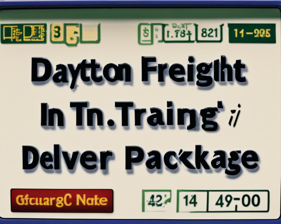 Track Dayton Freight package