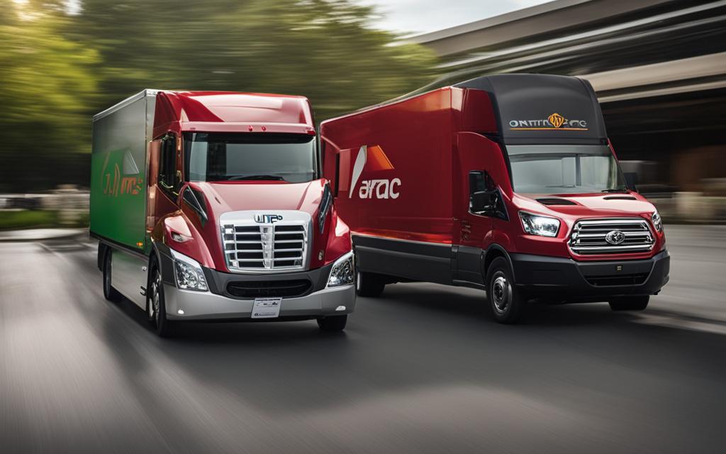 Ontrac vs UPS efficiency comparison