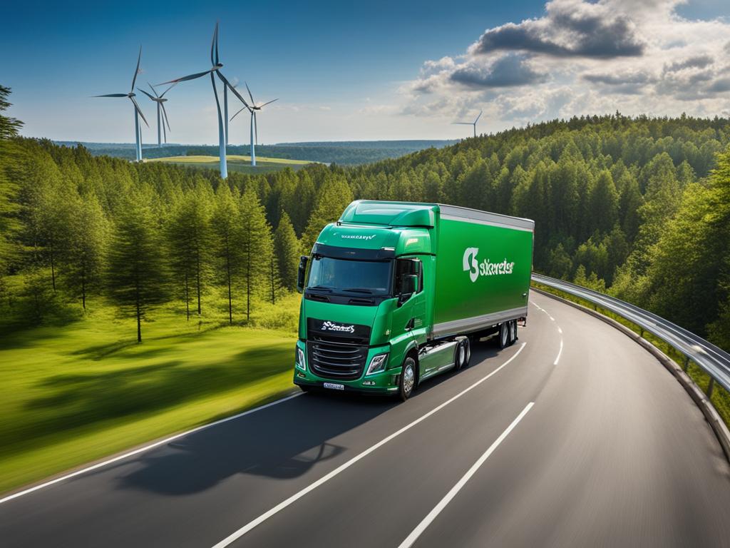 Schneider's eco-friendly trucking initiatives